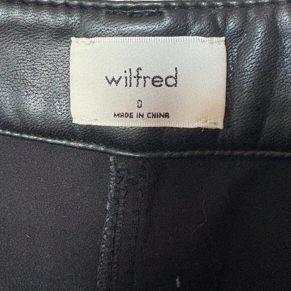 Wilfred Black Faux Leather Pants - Picture 3 of 4